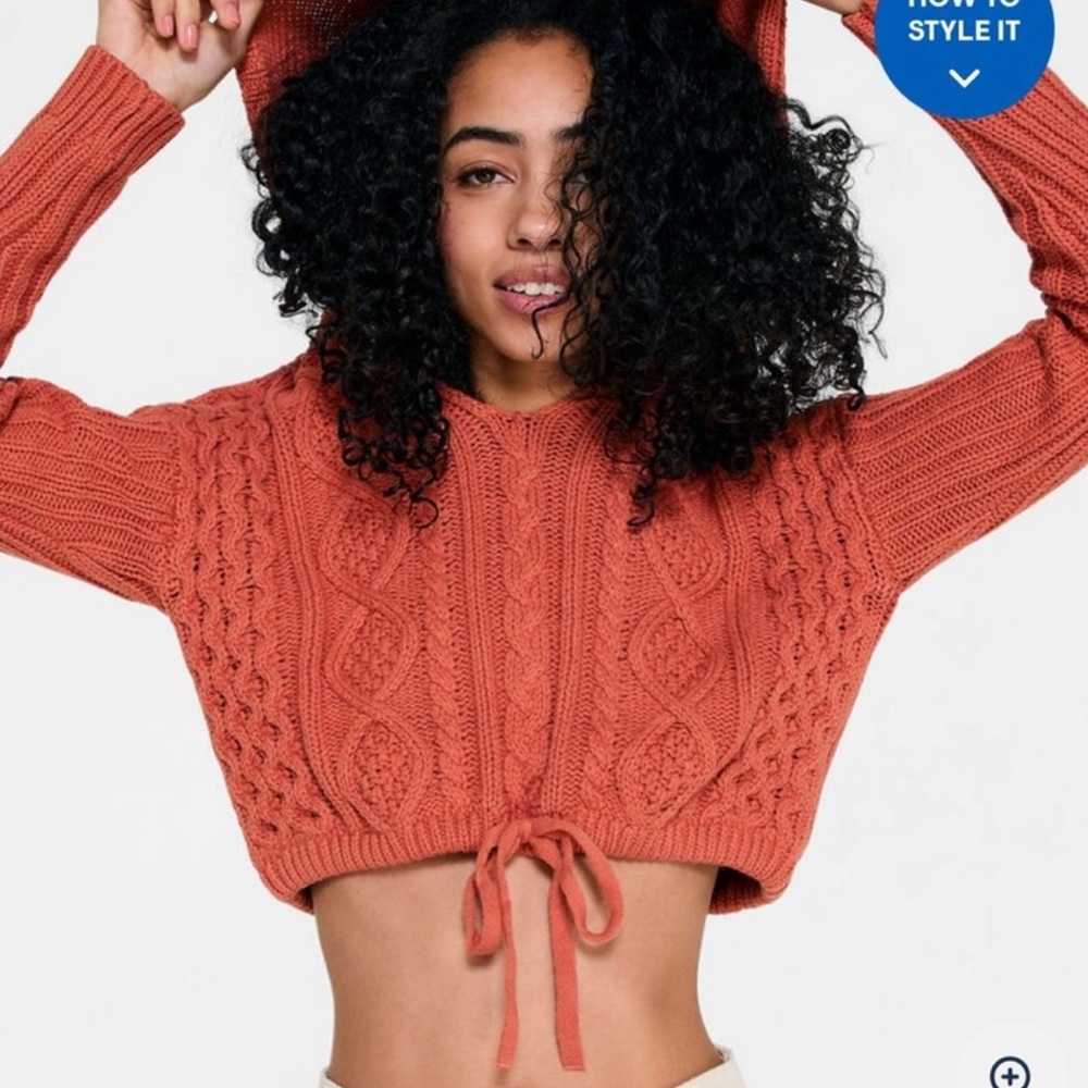 Aeropostale Knit Sweater Hoodie Small